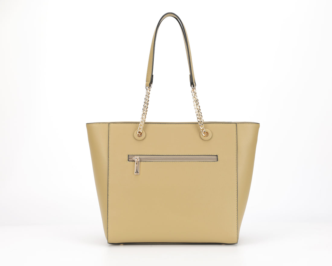 Zora Beige Tote Bag