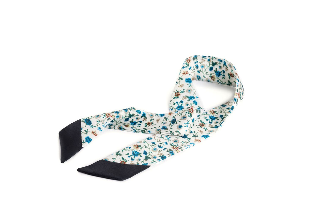 Midnight Bloom Bag Scarf