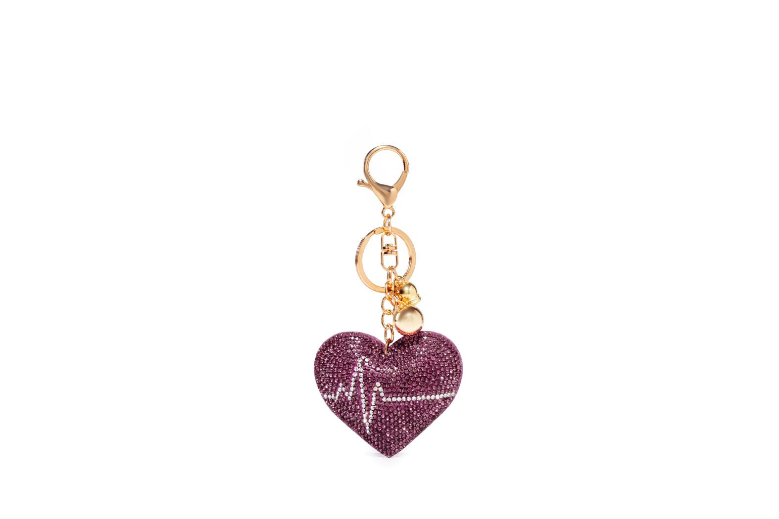 Glitter Love Bag Keychain
