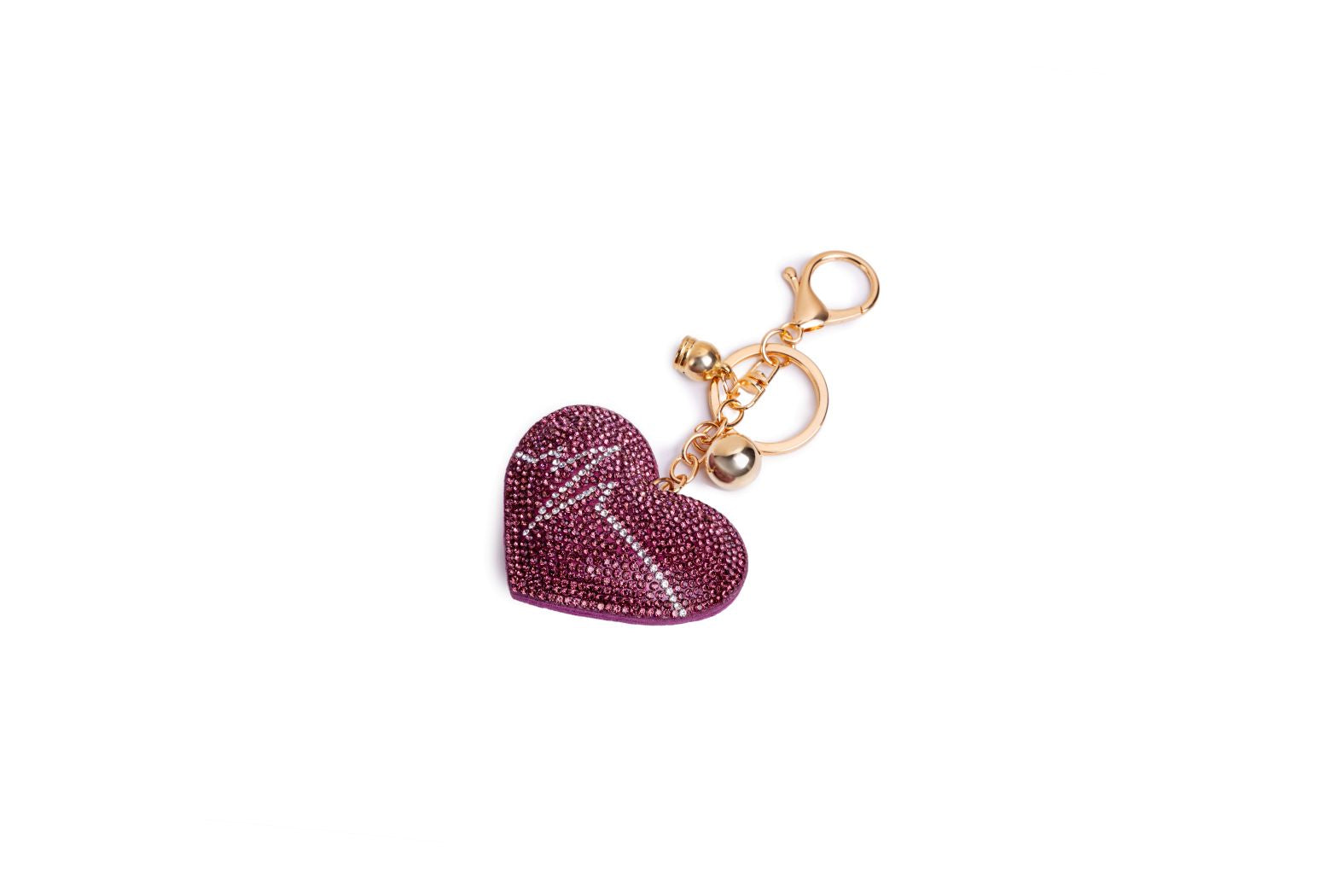 Glitter Love Bag Keychain