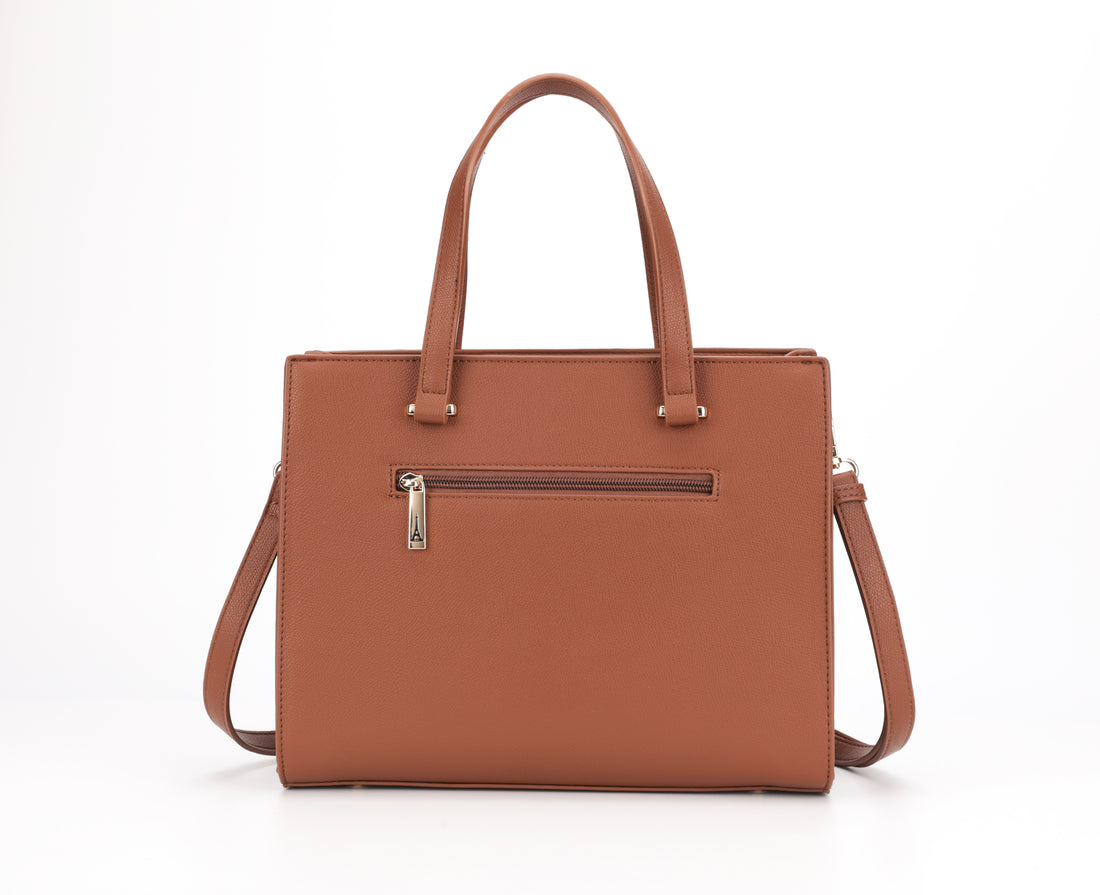 Allure Brown Medium Satchel Bag