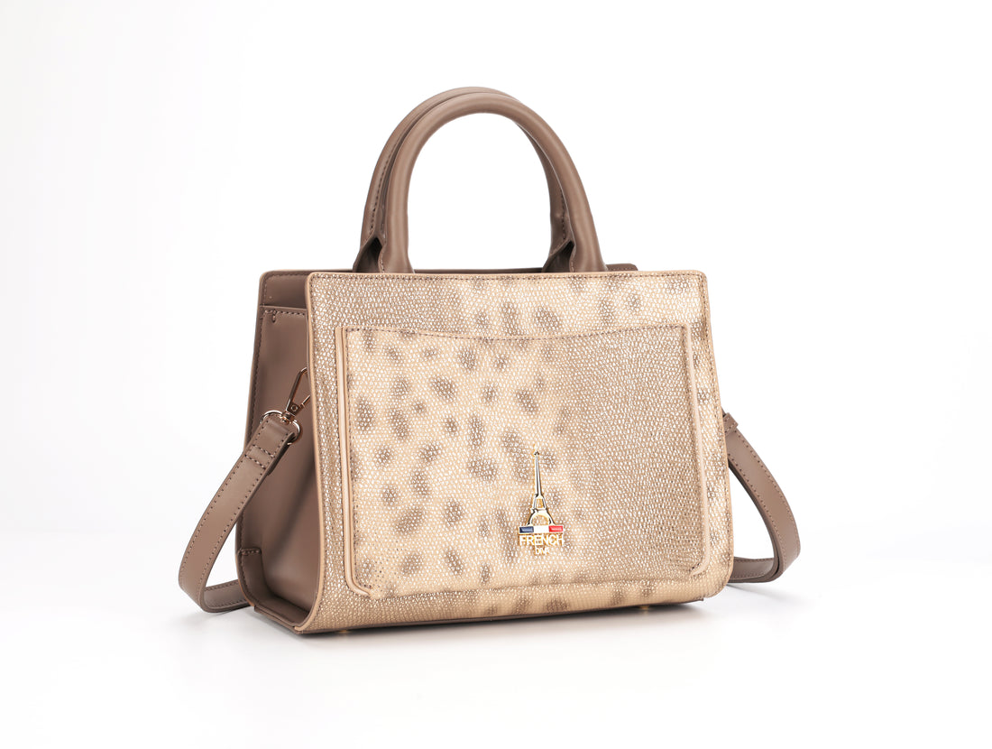 Natia Structured Top Handle Bag Satchel
