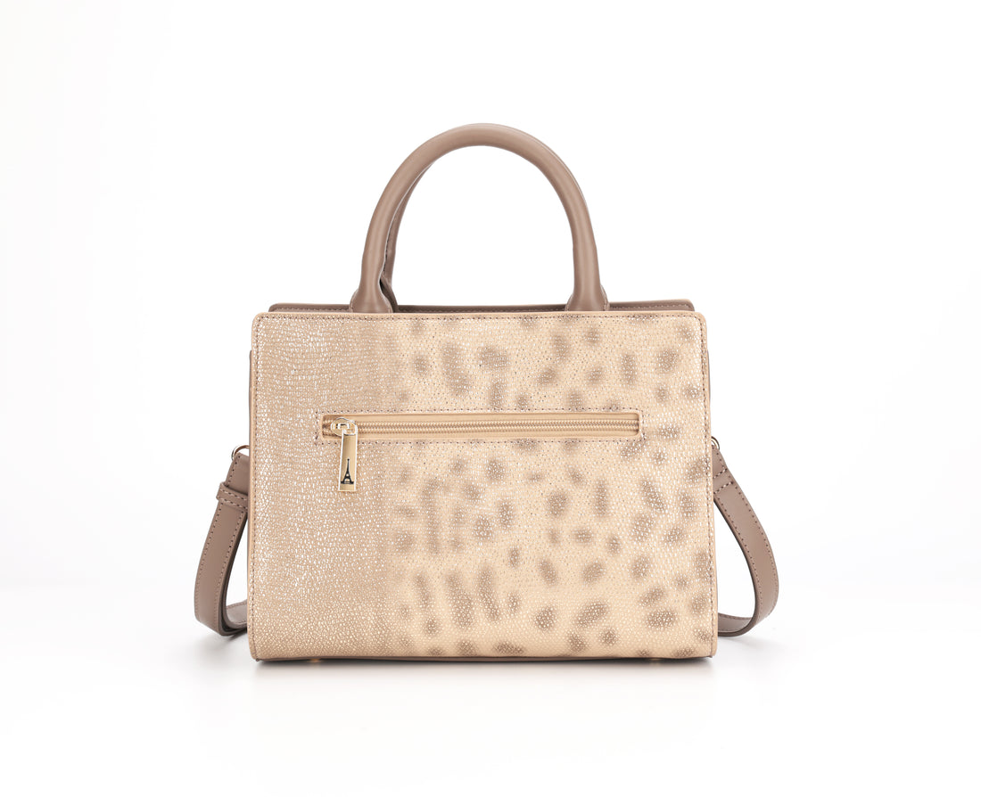 Natia Structured Top Handle Bag Satchel