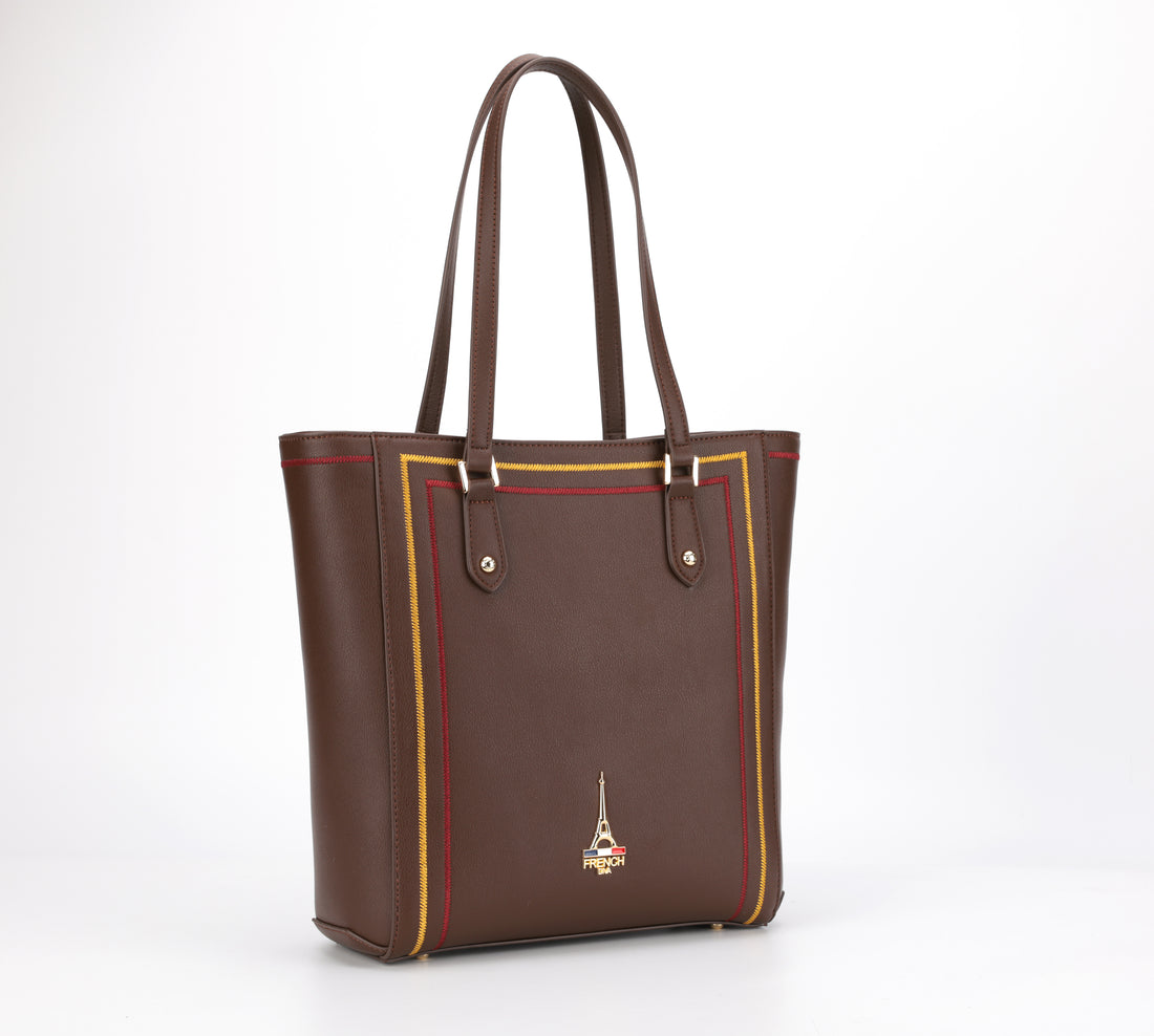 Sophia Brown Structured Tote