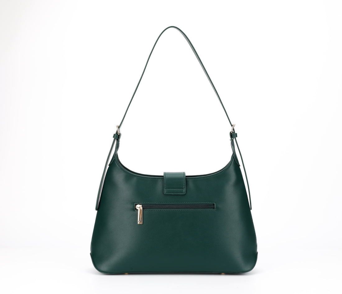 Emerald Structured Shoulder Bag
