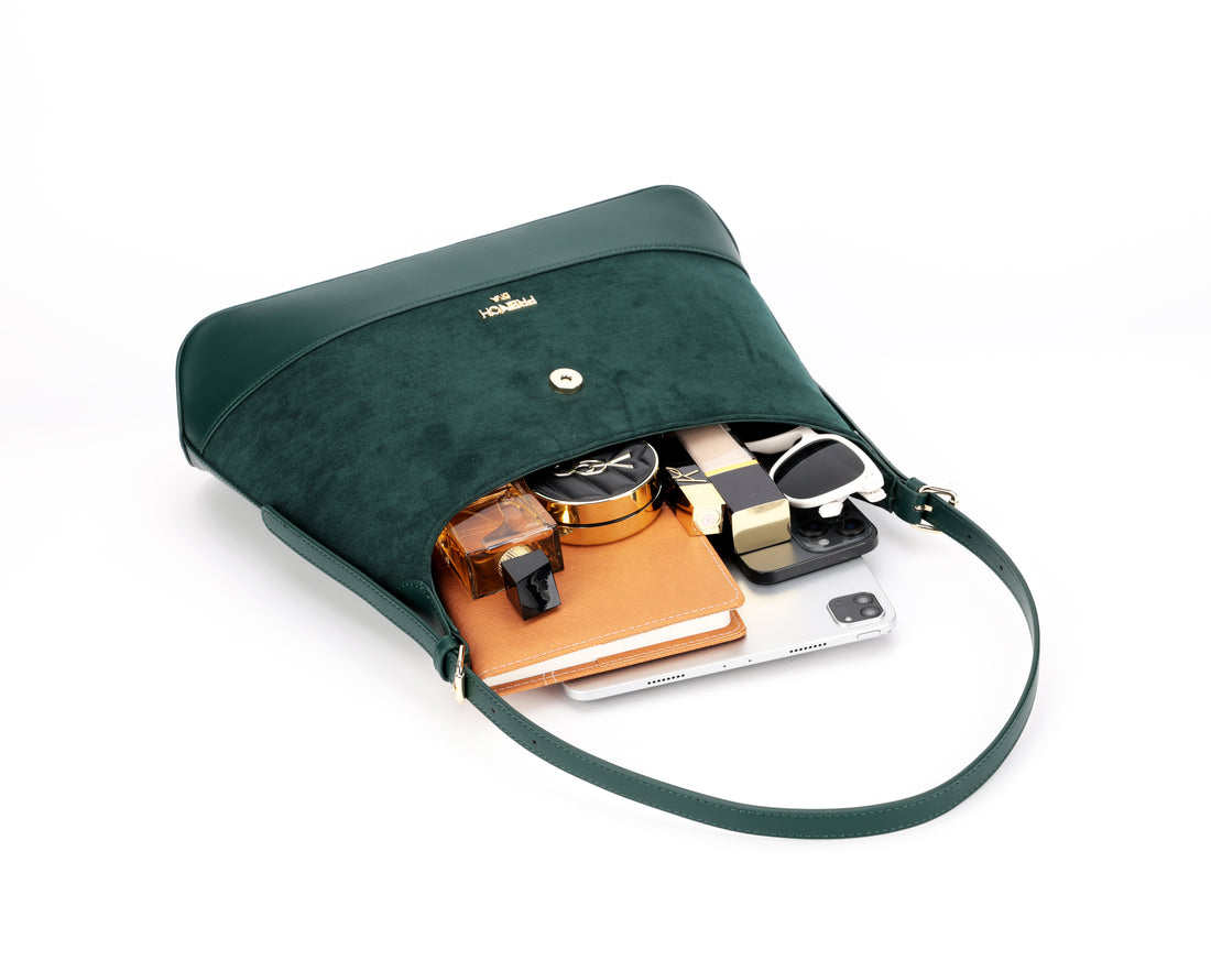 Emerald Structured Shoulder Bag