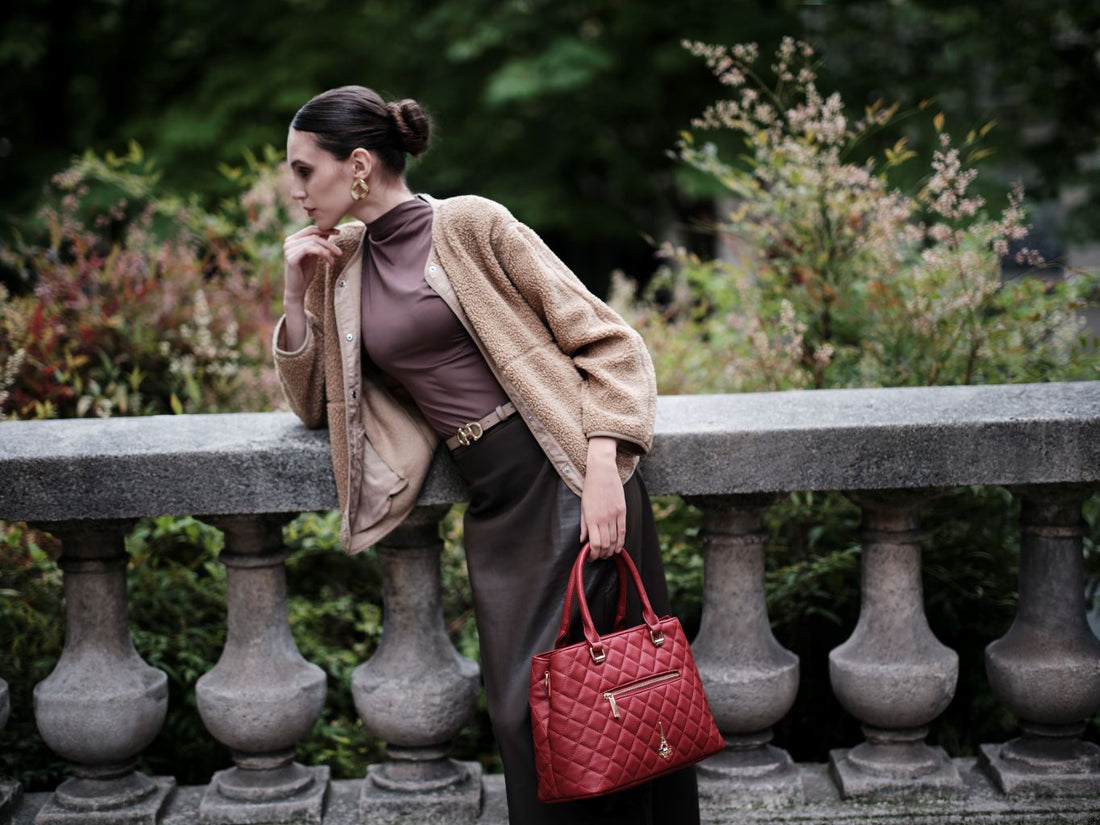 Shen Red Medium Satchel
