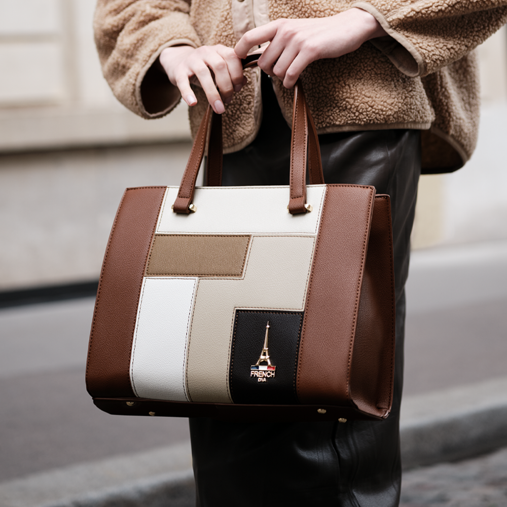 Allure Brown Medium Satchel Bag