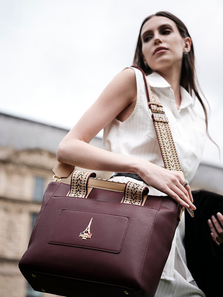 Bravia Structured Tote Bag With Detachable Strap