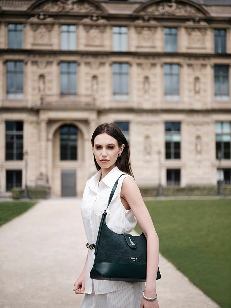 Emerald Structured Shoulder Bag