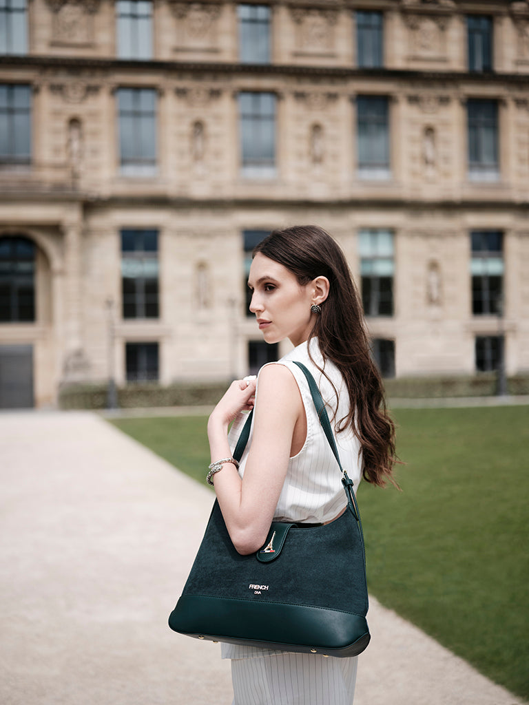 Emerald Structured Shoulder Bag