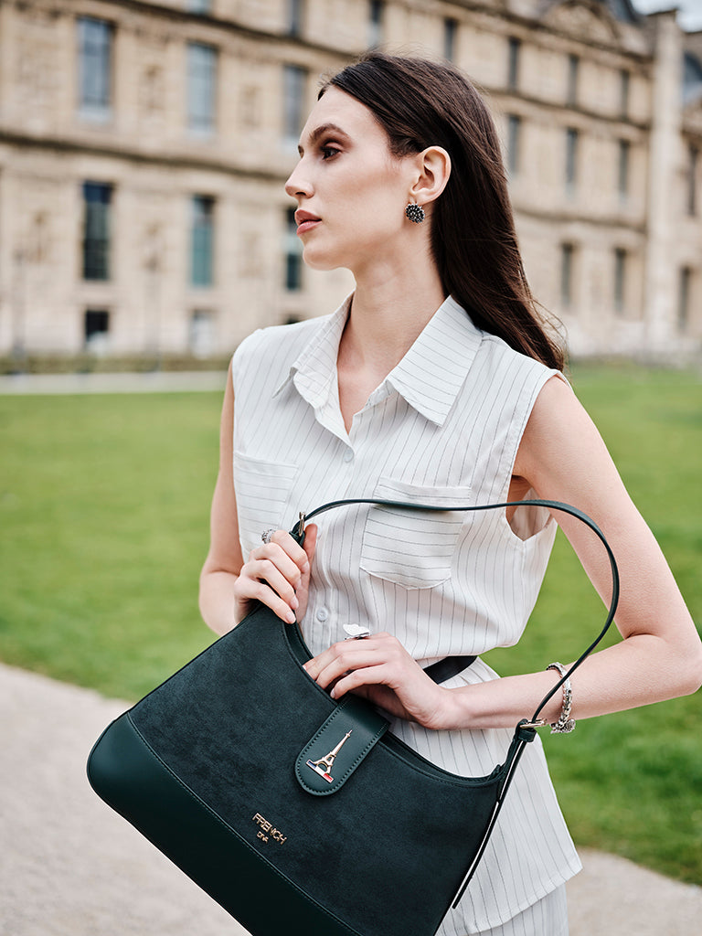 Emerald Structured Shoulder Bag