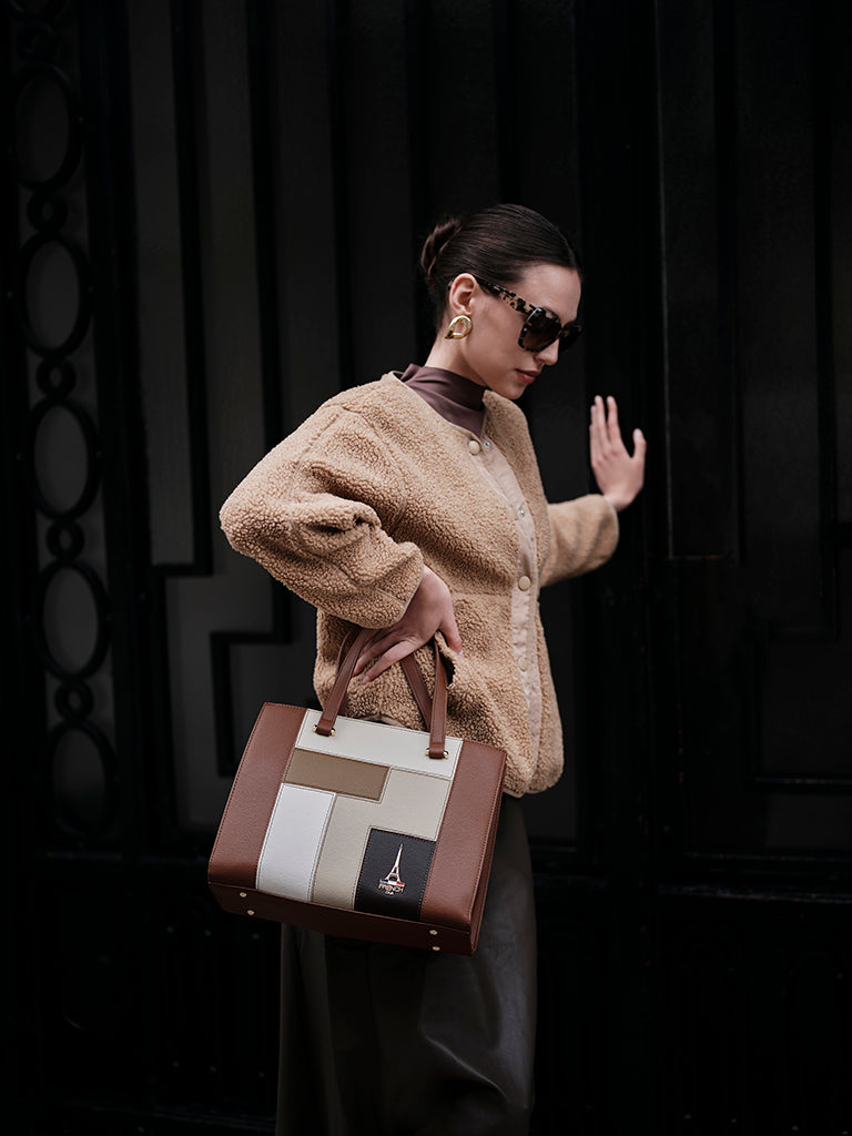 Allure Brown Medium Satchel Bag