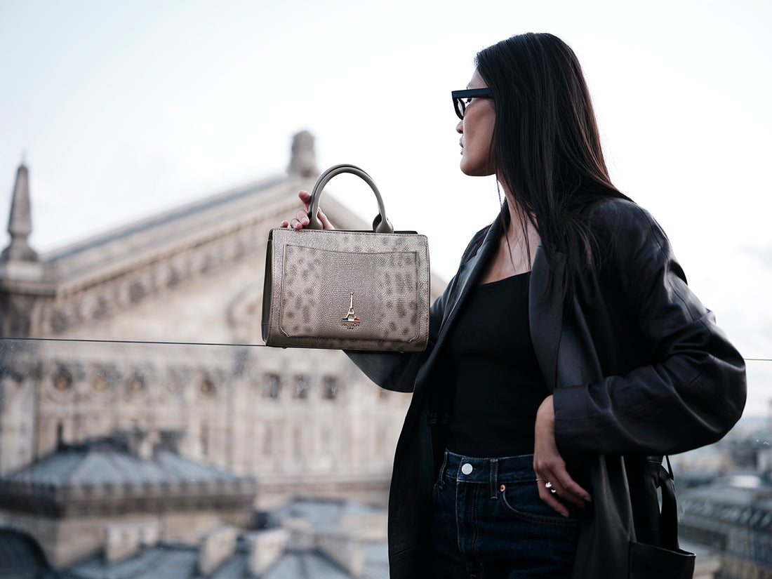 Natia Structured Top Handle Bag Satchel