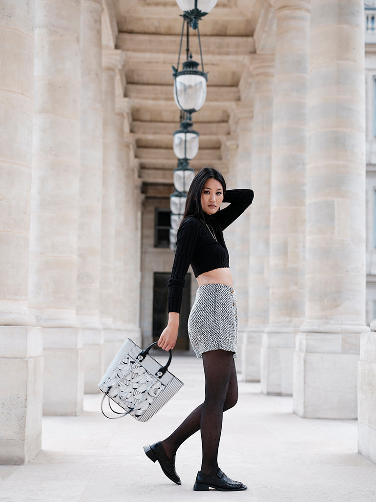 Bella Structured Tote Bag With Dual Carry Handles & Chain Straps