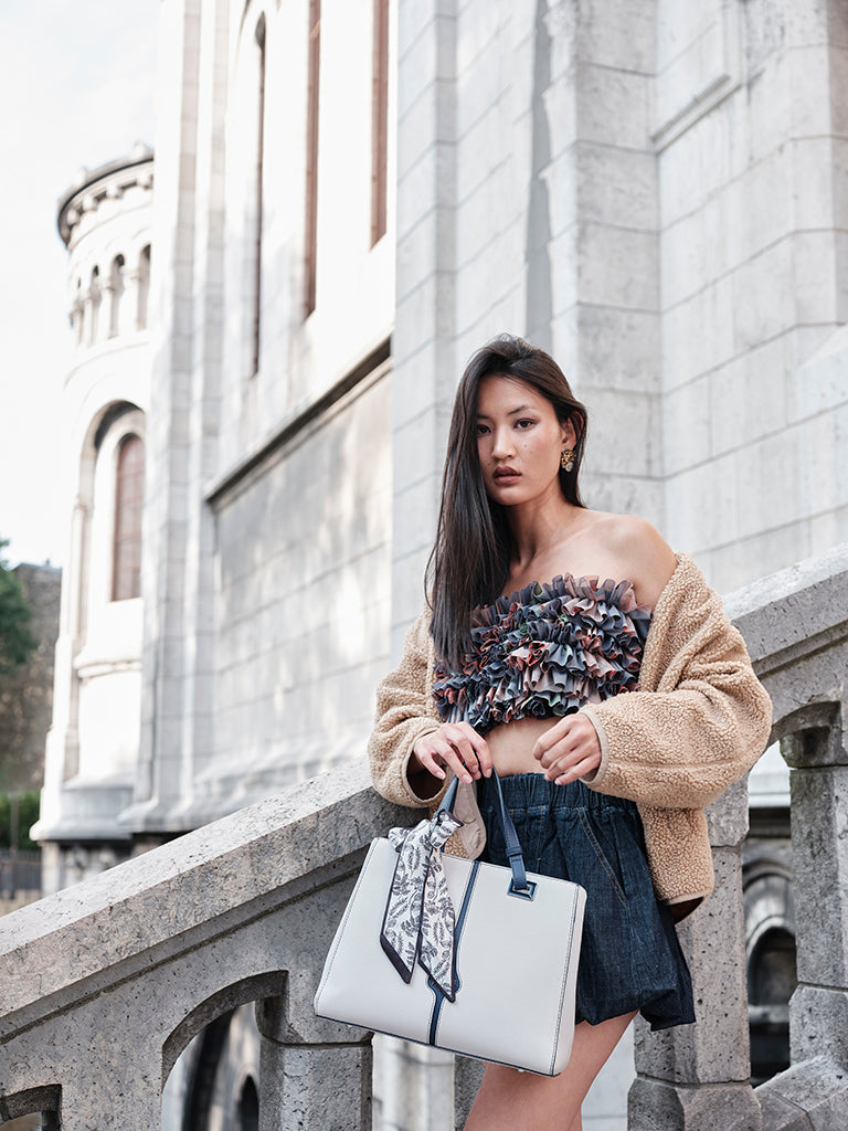Lumina Structured Satchel With Detachable Strap