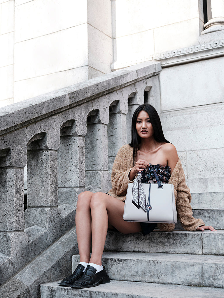 Lumina Structured Satchel With Detachable Strap