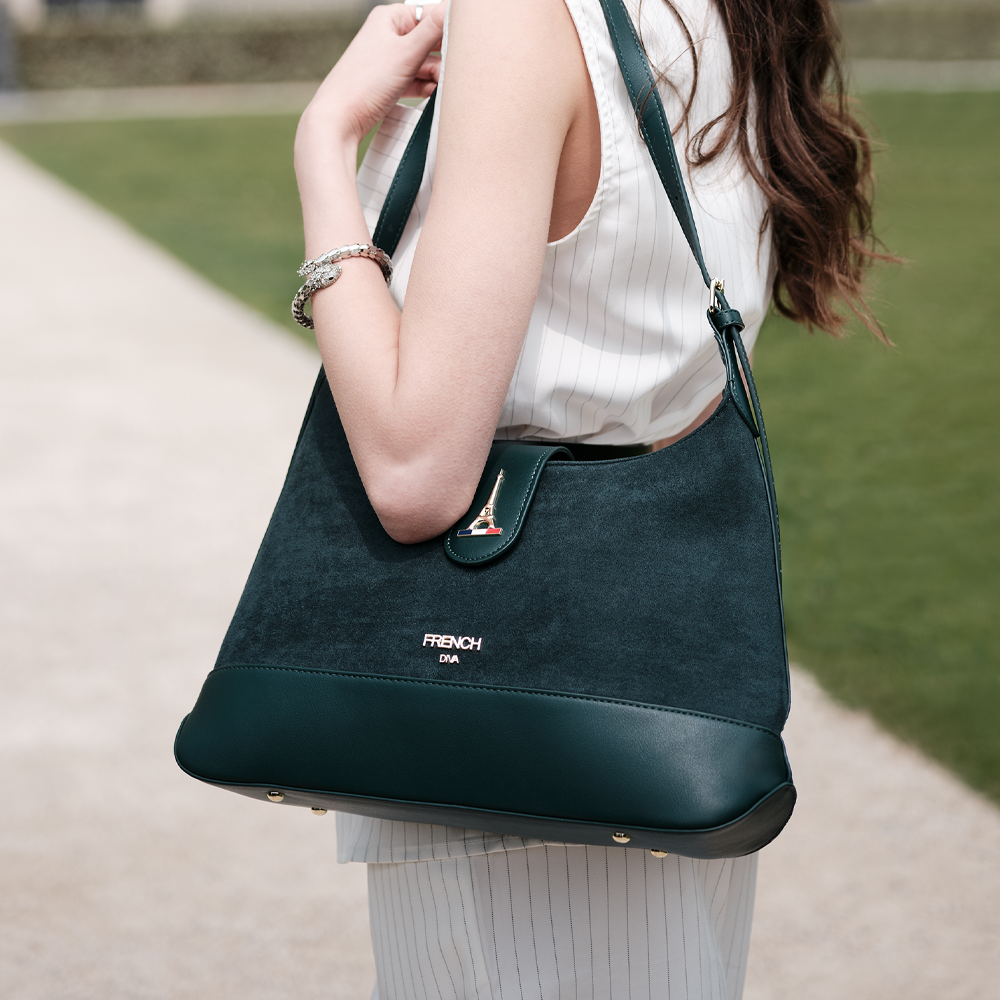 Emerald Structured Shoulder Bag